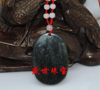 【盛世珠宝 天然新疆和田玉黑青玉吊坠龙凤呈祥挂饰情侣款玉坠批发】