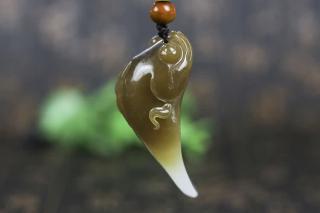 和田玉挂件 金鱼 重26克【和润阁玉器】